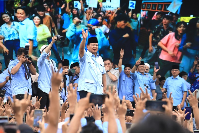 Calon Presiden nomor urut dua Prabowo Subianto kampanye di Subang. (Dok. TKN Prabowo Gibran)